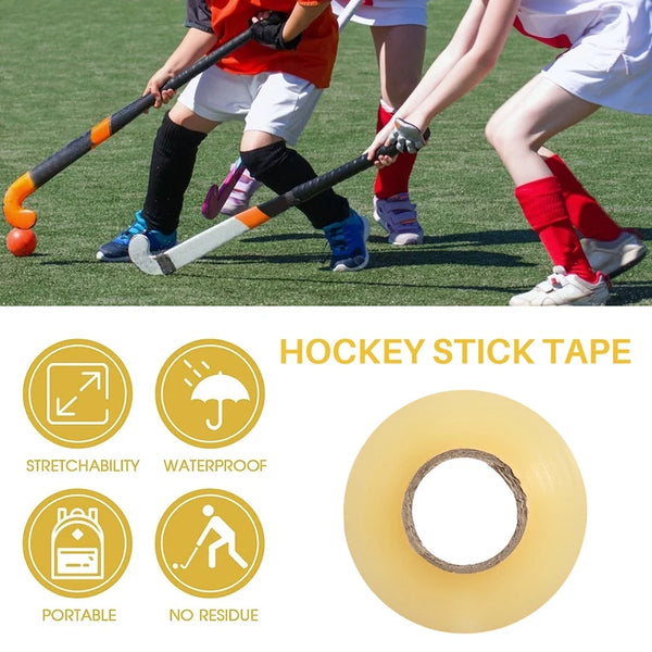 6 Pack Clear Hockey Tape Multipurpose Tape Roll Shin Pad Sock Tape Roll Sports Gear 2.4Cmx28m Hockey Sports Gifts