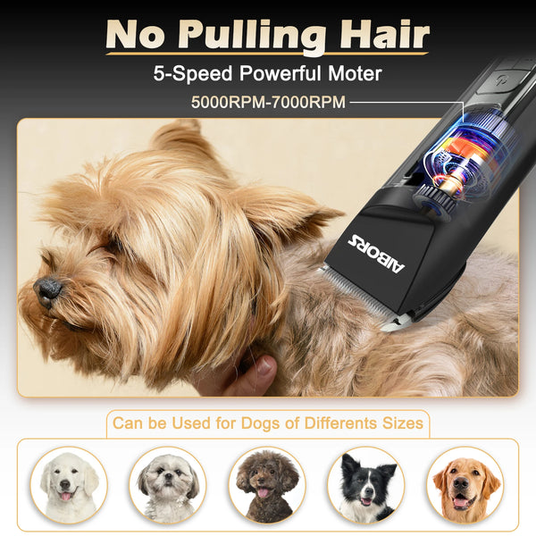 Professional Dog Hair Clippers for Grooming Electronic Puppy Beauty with LCD Low Noise Trimmer Cut Hair Machine For Pet Cat Dogs