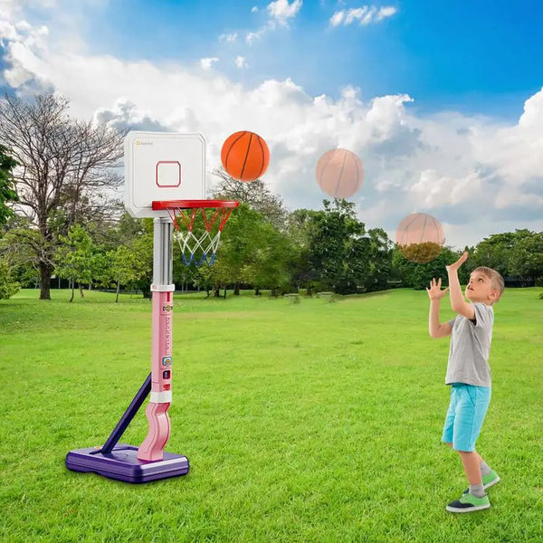 Basketball Hoop Adjustable Basketball Hoop & Goal Portable Basketball Hoop Outdoor Basketball Hoop Goal For Kids/Tees/Adults