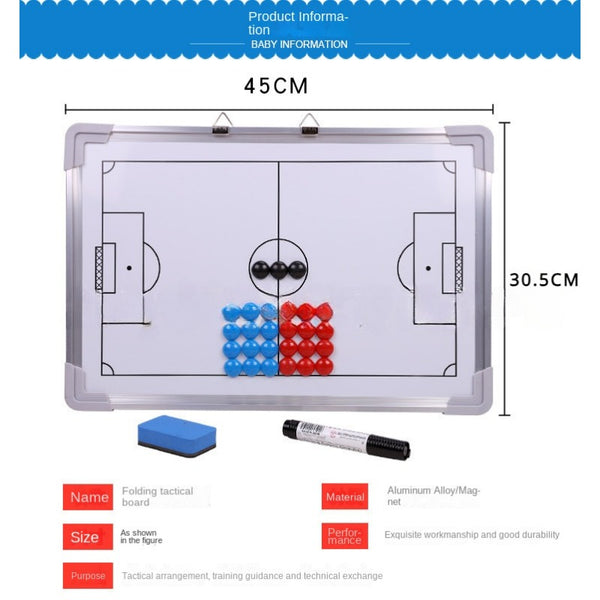 Tactical Magnetic Plate For Soccer Strategy Coach Football Board Wall-mounted Competition Training Sand Table Teaching Board Kit