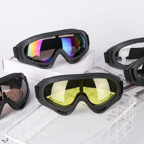 Winter Windproof Eyewear Glasses Dustproof Moto Cycling Lens Frame Ski Goggles Outdoor Sports Snowboard Transparent Glasses