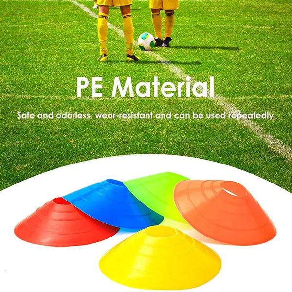 10/15/20/25pcs Agility Disc Cone Set Multi Sport Training Space Cones with Plastic Stand Holder for Soccer Football Ball Game