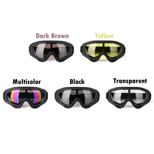 Winter Windproof Eyewear Glasses Dustproof Moto Cycling Lens Frame Ski Goggles Outdoor Sports Snowboard Transparent Glasses