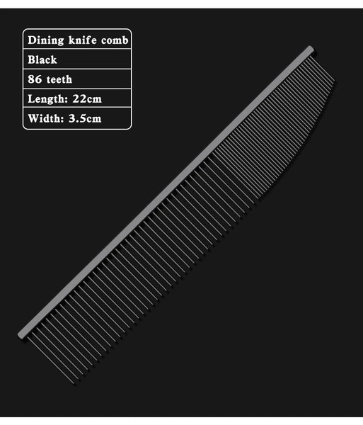 New style Pet beauty dining knife comb face comb / Detail processing comb Open the tangled hair and remove the floating hair