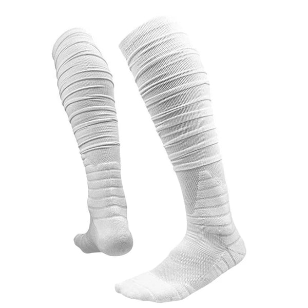 2 Pieces Football Socks for Men Women Adults Pile Socks American Football Extra Long Stockings Outdoor Sports Accessories