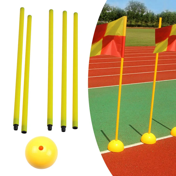 Training Marker Football Sign Pole Agility Marker Drop Resistant Obstacle Bar for Basketball Soccer Training Sports Outdoor