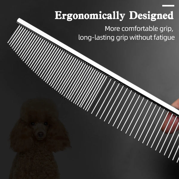 New style Pet beauty dining knife comb face comb / Detail processing comb Open the tangled hair and remove the floating hair