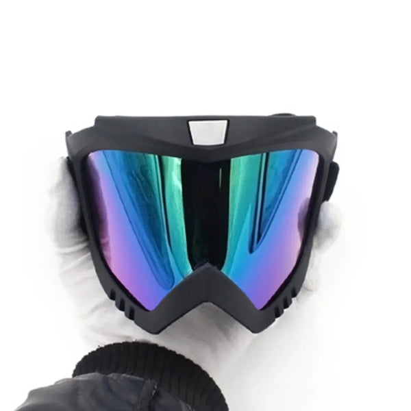 SPORTFUNSF Men Women Ski Snowboard Mask Snowmobile Skiing Goggles Windproof Motocross Safe Protective Glasses Sunglasses With Mo