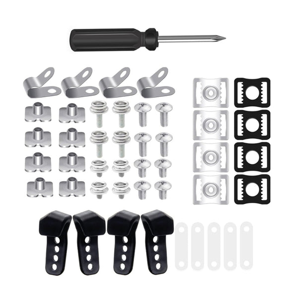 60 Pcs Helmet Repair kits Football Hockey Helmet Hardware Clip Gasket Screw Nut