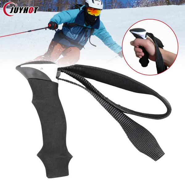 150mm Trekking Ski Pole Grip Replacement With Strap Trekking Skiing Pole Handle Grips Winter Outdoor Skiing Accessories