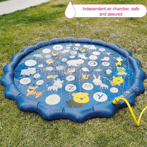 150/170cm Kids Inflatable Water spray pad Round Water Splash Play Pool Playing Sprinkler Mat