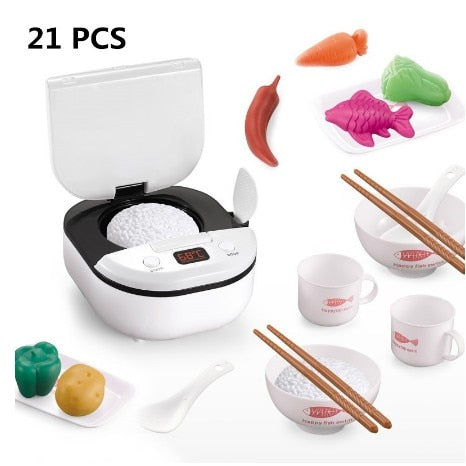 Children Kitchen Toys Simulation Kitchen Utensils Food Cookware Pot Pan Kids Pretend Play Kitchen Set Toys For Girls Doll Food