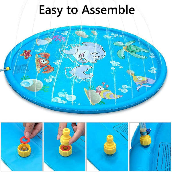 Splash Pad Water Sprinkler Mat for Kids Outdoor Summer Toys Baby Swimming PVC Pool Play for Children