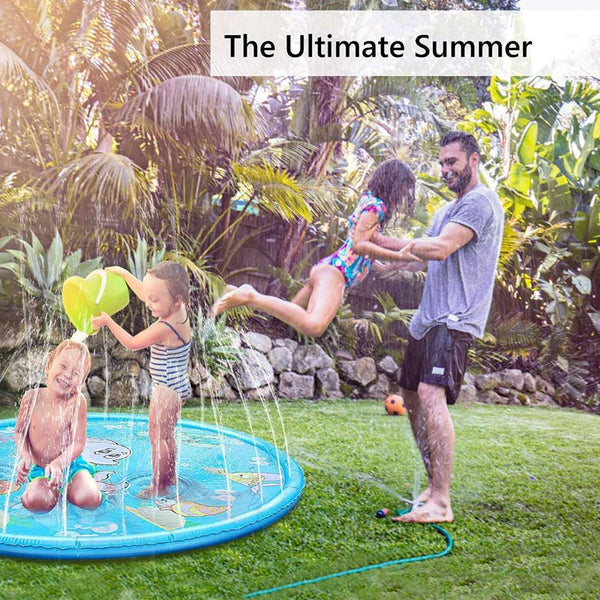 Splash Pad Water Sprinkler Mat for Kids Outdoor Summer Toys Baby Swimming PVC Pool Play for Children